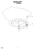 HEATER PARTS Diagram and Parts List for KUDK01ILBS2  KitchenAid Dishwasher