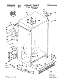 CABINET Diagram and Parts List for 3XARG479WP01  Whirlpool Refrigerator