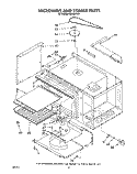 MICROWAVE AND STIRRER Diagram and Parts List for RM288PXV1  Whirlpool Microwave Oven Combo