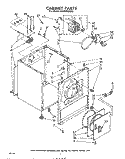 SECTION Diagram and Parts List for LE6400XKW0  Whirlpool Dryer