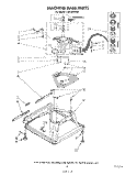 MACHINE BASE Diagram and Parts List for LA5330XSW1  Whirlpool Washer
