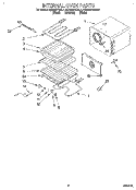 INTERNAL OVEN Diagram and Parts List for KEBS277BAL1  KitchenAid Wall Oven