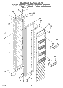 FREEZER DOOR Diagram and Parts List for KSSS36FKX01  KitchenAid Refrigerator