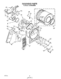 SECTION Diagram and Parts List for LE5790XMW1  Whirlpool Dryer