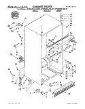 CABINET Diagram and Parts List for KTRS25KAAL01  KitchenAid Refrigerator