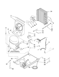 Unit Parts Diagram and Parts List for 10689589703  Kenmore Ice Maker