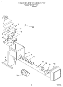 FREEZER INTERIOR Diagram and Parts List for 7MED20TWDN00  Whirlpool Refrigerator