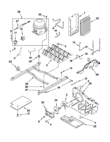 Unit Parts Diagram and Parts List for 10640263011  Kenmore Refrigerator