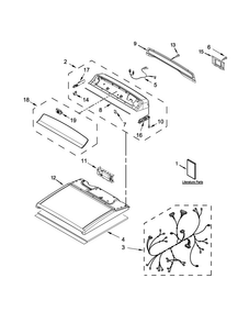 Part Location Diagram of W11133029 Whirlpool OVERLAY