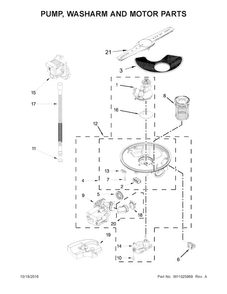 Part Location Diagram of W10629542 Whirlpool COVER