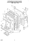 REFRIGERATOR DOOR Diagram and Parts List for 8ET18DKXBW00  Whirlpool Refrigerator