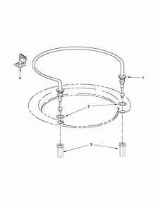 Heater Parts Diagram and Parts List for IUD6100BB2  Whirlpool Dishwasher