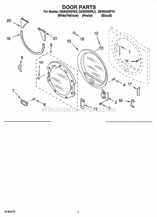 Part Location Diagram of 8559741 Whirlpool HANDLE
