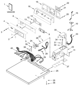 Part Location Diagram of W11743887 Whirlpool PANEL-REAR