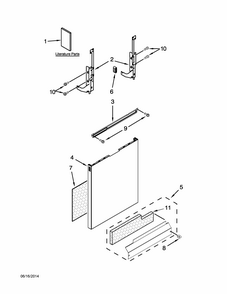 Part Location Diagram of W10620178 Whirlpool PANEL
