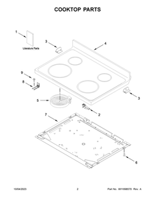 Part Location Diagram of W11435582 Whirlpool QUICK START GUIDE