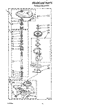 GEARCASE Diagram and Parts List for TAWL610WW1  Estate Washer