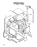 UPPER OVEN Diagram and Parts List for KEBS246YBL0  KitchenAid Wall Oven