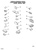 WIRING HARNESS PARTS Diagram and Parts List for GST9630PL1  Whirlpool Washer