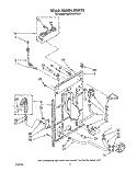 REAR PANEL Diagram and Parts List for KAWE660WWH1  KitchenAid Washer