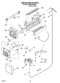 ICEMAKER, OPTIONAL Diagram and Parts List for KSRS25FGSS15  KitchenAid Refrigerator