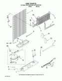 UNIT PARTS Diagram and Parts List for W6TXNWFWQ00  Whirlpool Refrigerator