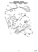 CONTROL PARTS Diagram and Parts List for ED5CHQXTB00  Whirlpool Refrigerator