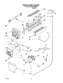 ICE MAKER, OPTIONAL Diagram and Parts List for 7ED5FTGXKT00  Whirlpool Refrigerator