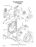BULKHEAD PARTS Diagram and Parts List for IGD4400VQ2  Inglis Dryer