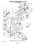 CONTROLS AND REAR PANEL Diagram and Parts List for LA5590XPW1  Whirlpool Washer