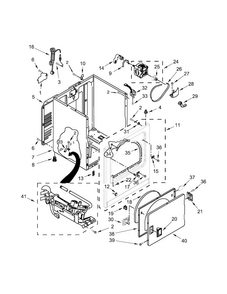 Part Location Diagram of W10727507 Whirlpool CLAMP