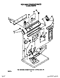 SECTION Diagram and Parts List for LE7000XTW0  Whirlpool Dryer