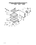 INTERNAL CONVECTION OVEN Diagram and Parts List for KEDT207YBL1  KitchenAid Range
