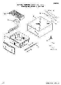 Cabinet Parts Diagram and Parts List for 11058821800  Kenmore Laundry Accessories