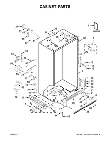 Part Location Diagram of W11238395 Whirlpool CAP-FILTER
