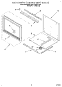 MICROWAVE COMPARTMENT Diagram and Parts List for KEMI371YBL0  KitchenAid Wall Oven