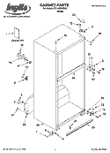 CABINET PARTS Diagram and Parts List for IT21AMXRQ03  Inglis Refrigerator