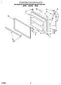 FREEZER DOOR Diagram and Parts List for 8ET18ZKXDW00  Whirlpool Refrigerator