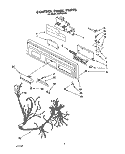 CONTROL PANEL, LIT/OPTIONAL Diagram and Parts List for KUDA23SY0  KitchenAid Dishwasher