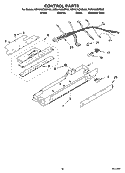 CONTROL PARTS Diagram and Parts List for KSRA25CNBL02  KitchenAid Refrigerator