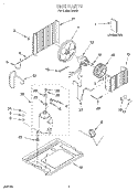 UNIT, LITERATURE Diagram and Parts List for RA510  Whirlpool Air Conditioner