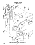 CABINET Diagram and Parts List for ET16XK1MWR4  Whirlpool Refrigerator