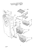 FREEZER LINER Diagram and Parts List for 4YED27DQFN03  Whirlpool Refrigerator