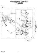 8318272 BURNER ASSEMBLY Diagram and Parts List for RGD4300TQ0  Roper Dryer