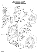BULKHEAD Diagram and Parts List for LGV7848DQ0  Whirlpool Dryer
