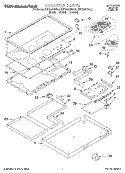 SECTION Diagram and Parts List for KECC567BAL2  KitchenAid Cooktop