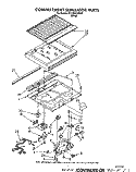 COMPARTMENT SEPARATOR Diagram and Parts List for ET22RKXXW00  Whirlpool Refrigerator