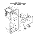 LINER Diagram and Parts List for 8ET18ZKXXG00  Whirlpool Refrigerator