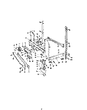 FRAME Diagram and Parts List for 8505L00  Roper Dishwasher