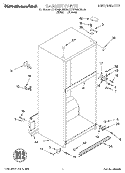 CABINET Diagram and Parts List for KTRS19MDWH03  KitchenAid Refrigerator